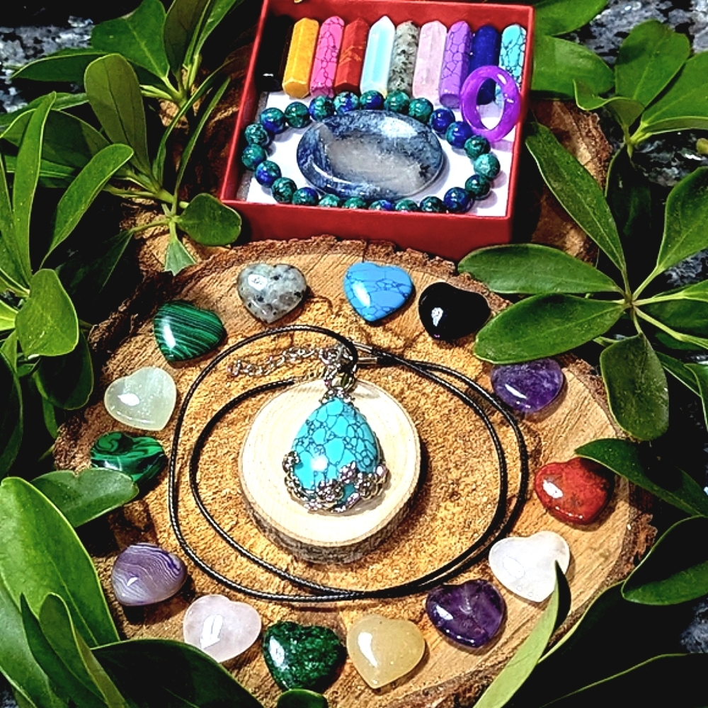 Natural Stone Collection Bracelet Necklace Chakra Crystal Gemstone Collection - Picture 13 of 16
